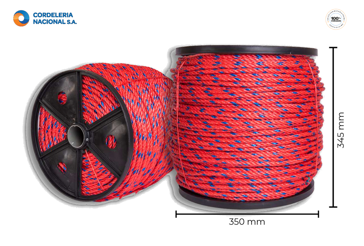CABO POLIPROPILENO 3/8" CON CARRETE