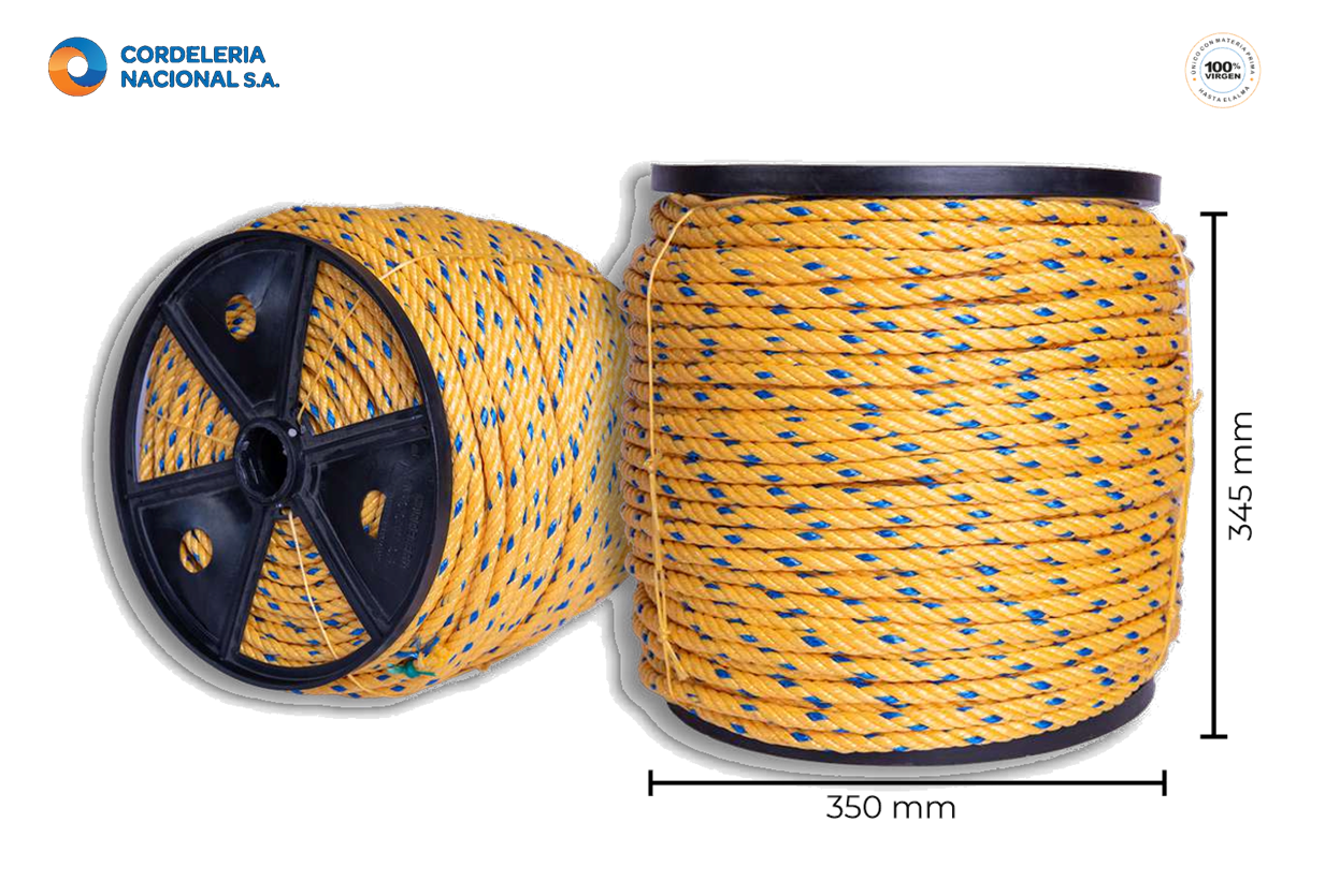 CABO POLIPROPILENO 7/16" CON CARRETE