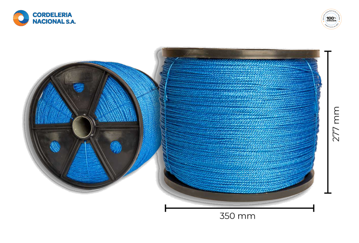 CABO POLIPROPILENO 1/8" CON CARRETE